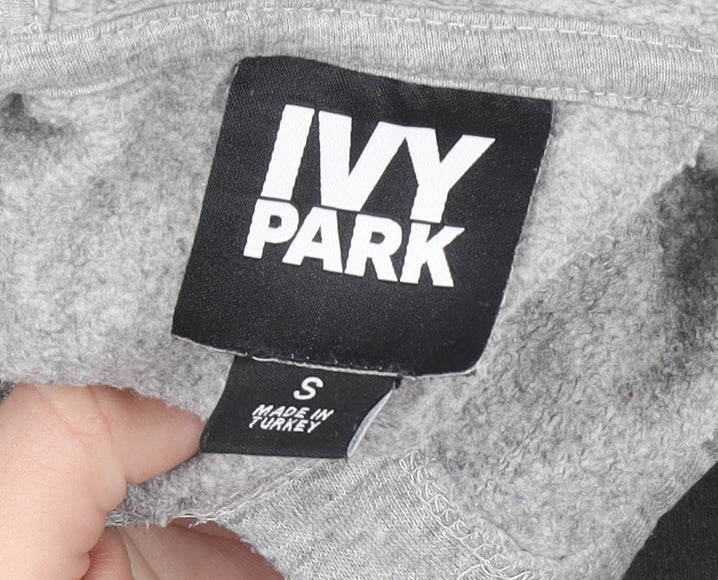 Ivy Park Womens Grey Hoodie Small Pullover Hooded Sweatshirt