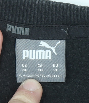 Puma Men's Black XL Pullover Crew Neck Sweatshirt