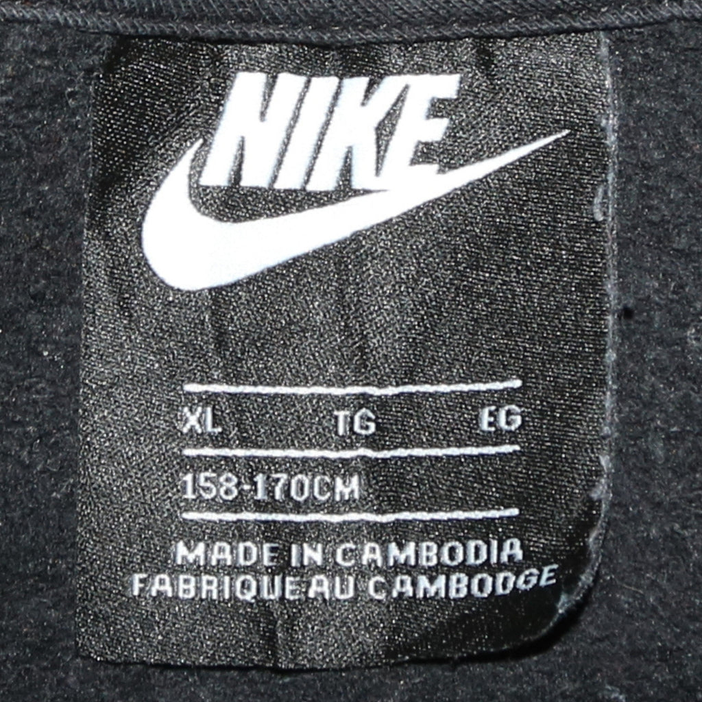Nike Boys Black Pullover Hoodie XL 158-170cm Cotton Fleece Sweatshirt