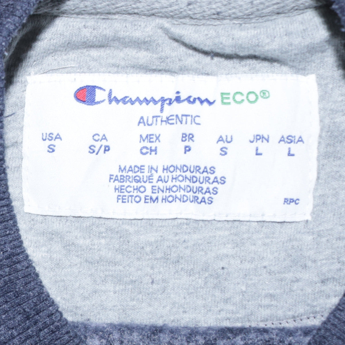 Champion Men's Grey Small Pullover Fleece Sweatshirt