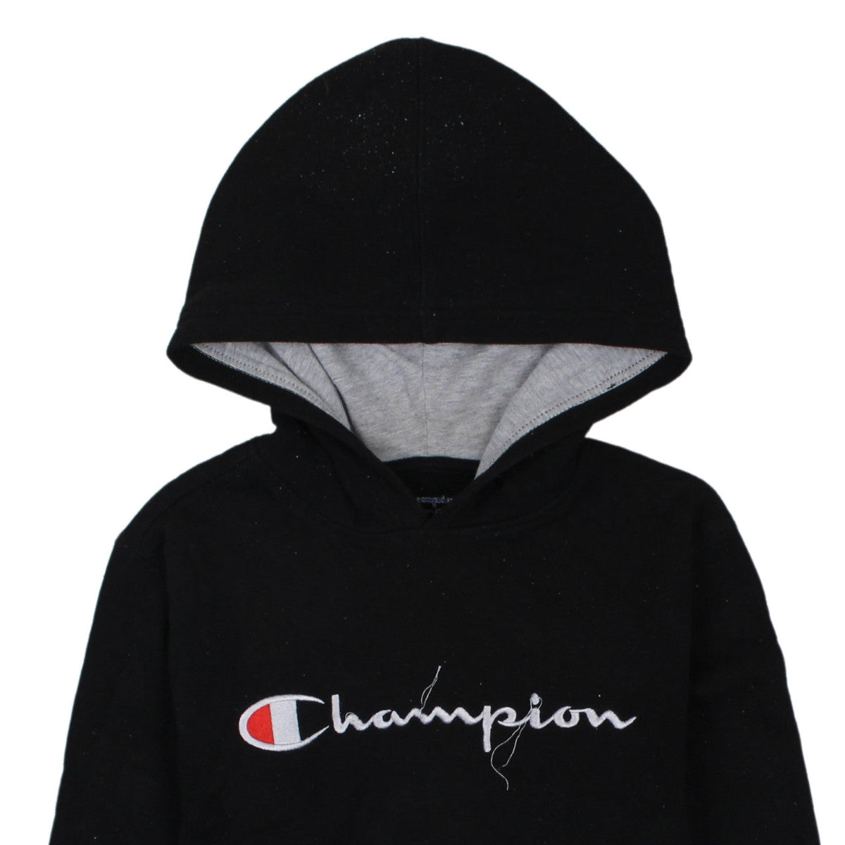 Champion Boys Black Pullover Hoodie L Logo Graphic Athleticwear