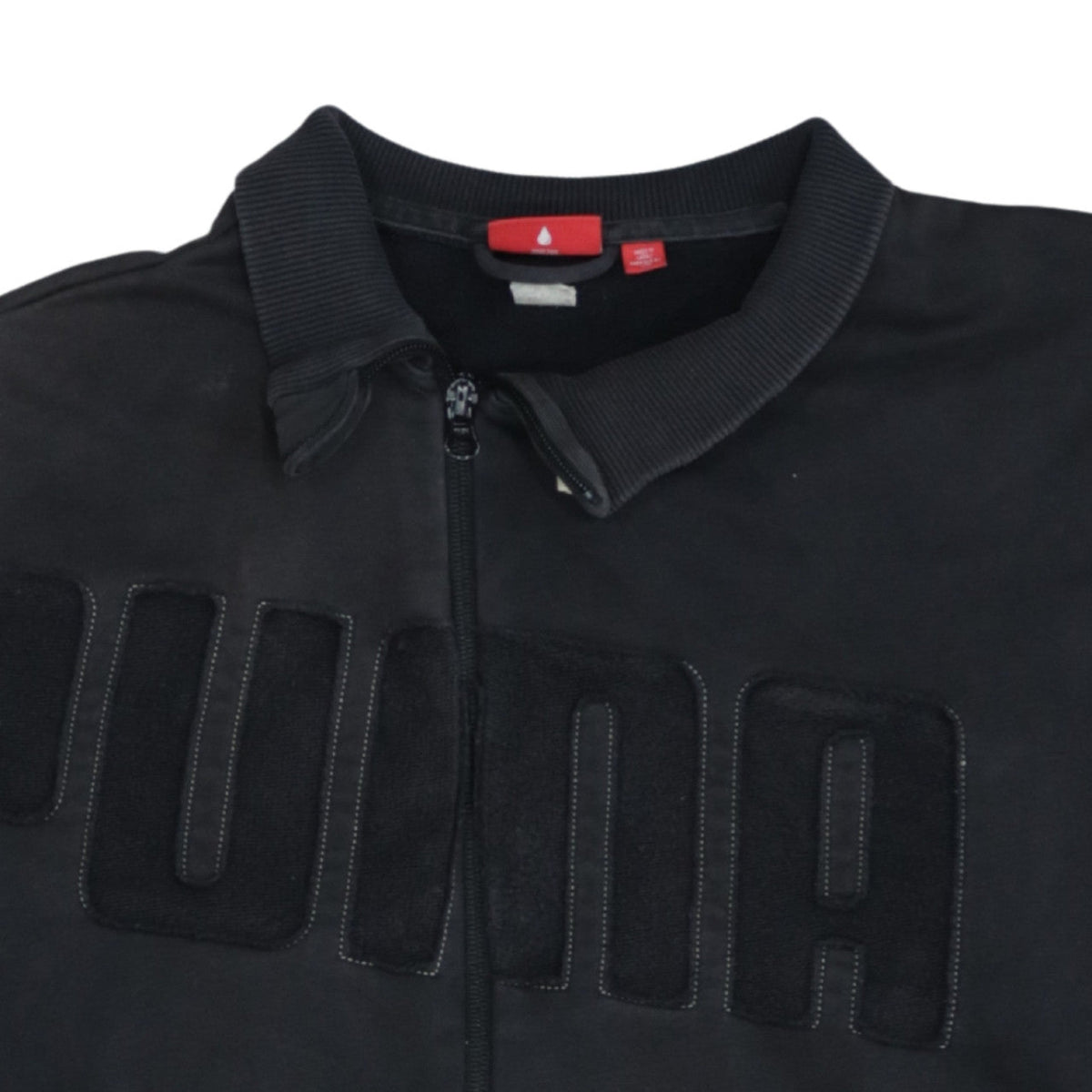 Puma Men's Black Full Zip Collared Sweatshirt XL Sports Style