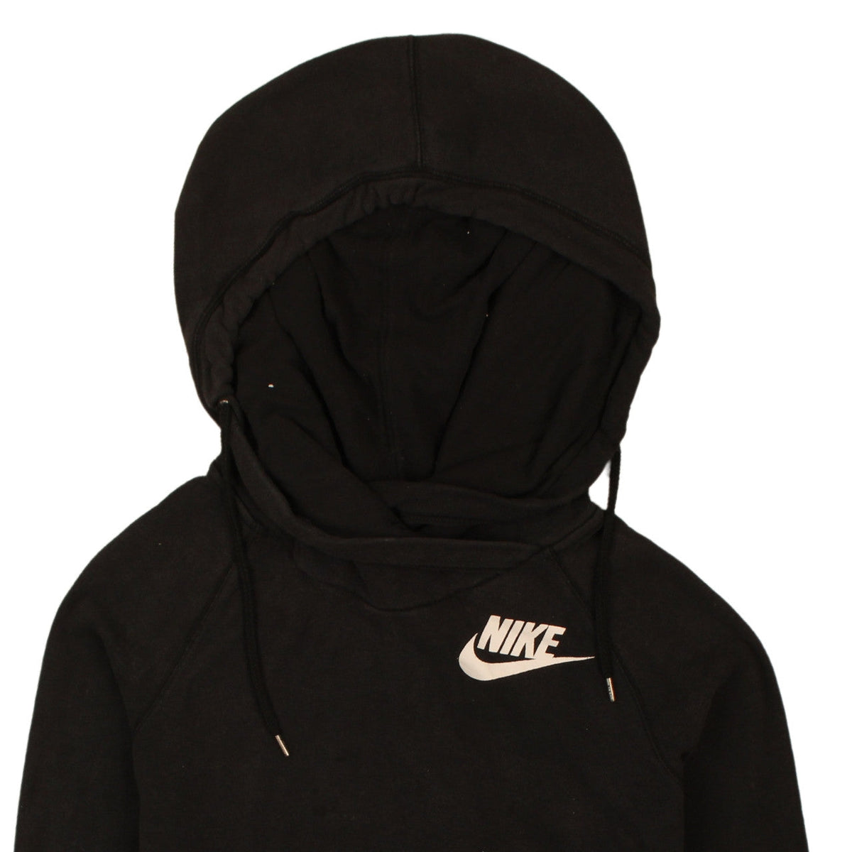 Nike Womens Black Pullover Hoodie L Hooded Sweatshirt