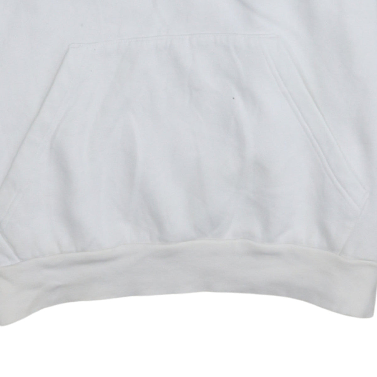 Adidas Women's White Pullover Hoodie Size M Logo Print Cotton Blend