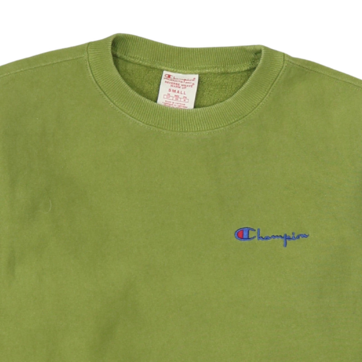 Champion Men's Green Reverse Weave Pullover Sweatshirt Small