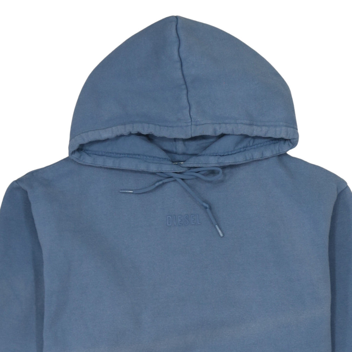 Diesel Men’s Blue Pullover Hoodie Size S Cotton Blend Fleece