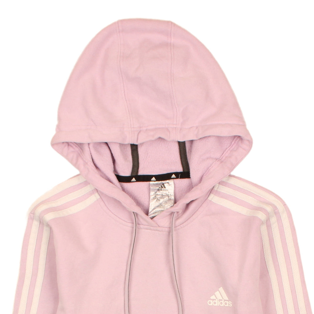 Adidas Womens Pink Pullover Hoodie Size S 8-10 Hooded Sweatshirt