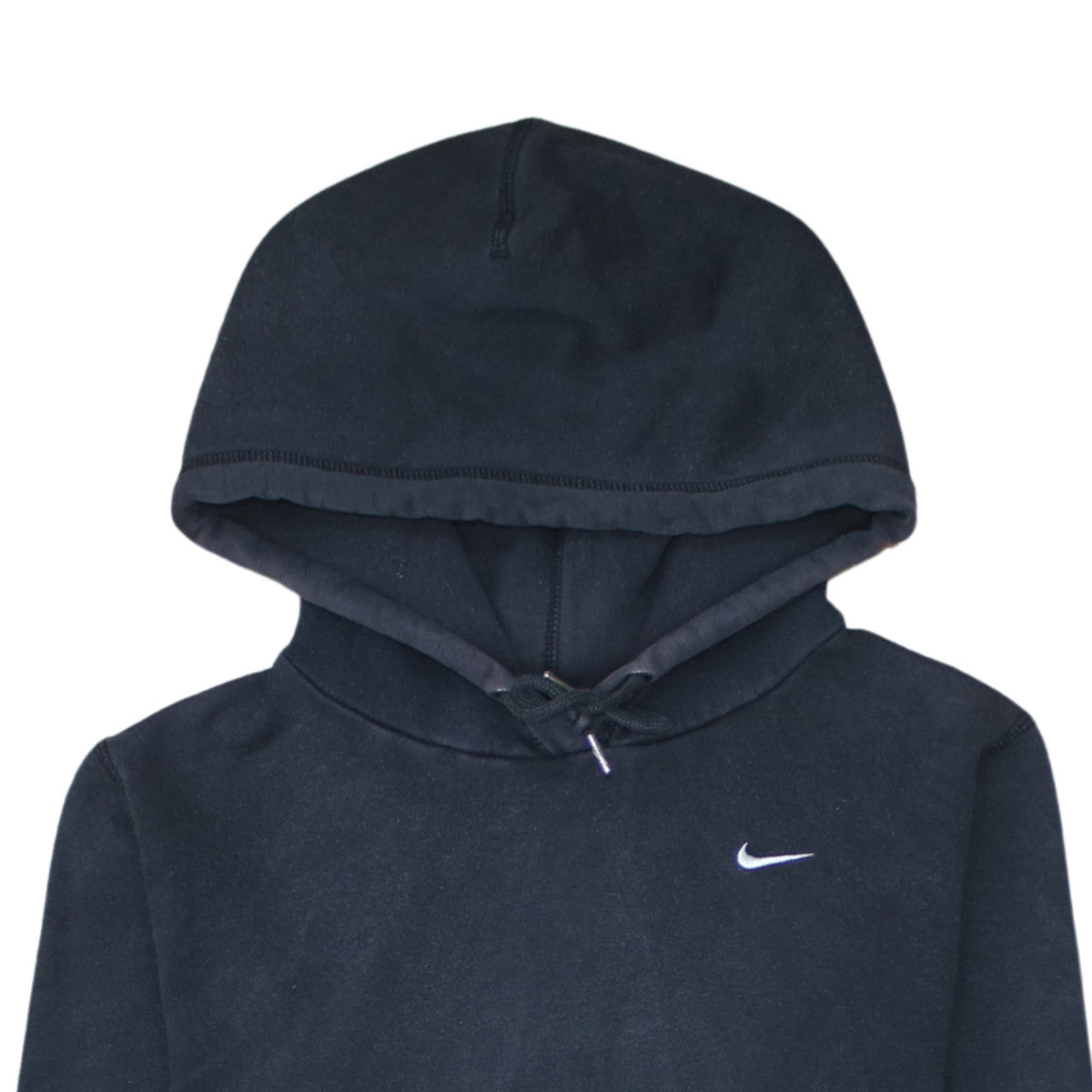 Nike Men’s Black Pullover Hoodie S Logo Fleece Sweatshirt