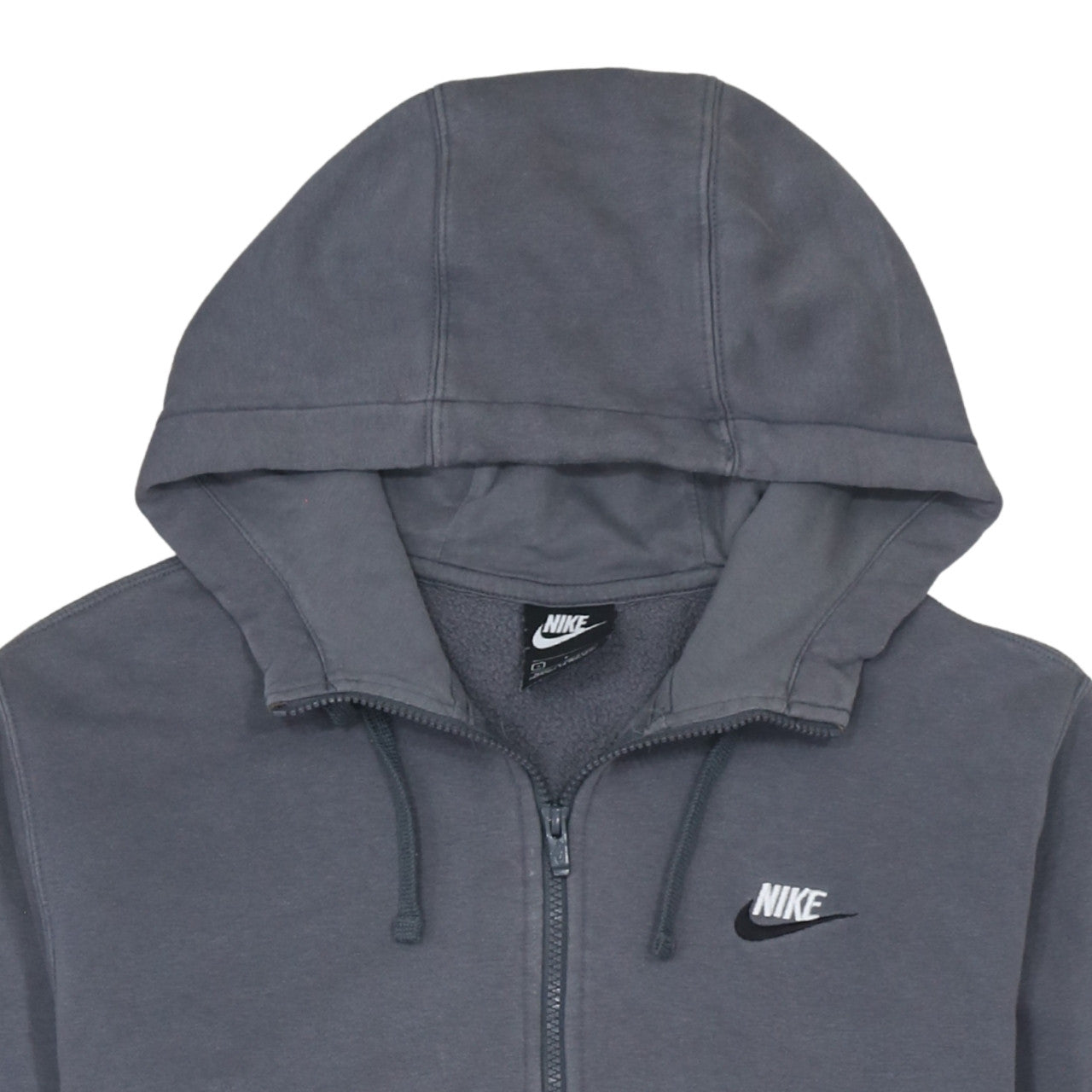 Nike Men's Grey Full Zip Hoodie Small Regular Fit