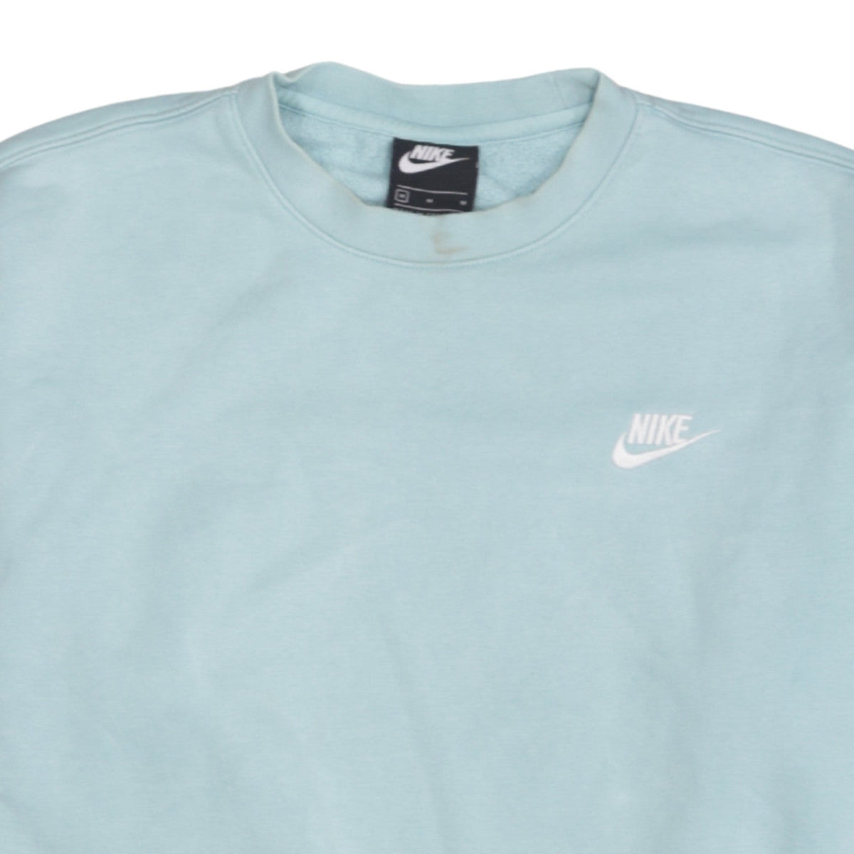 Nike Women’s Blue Crew Neck Pullover Sweatshirt M Cotton Blend