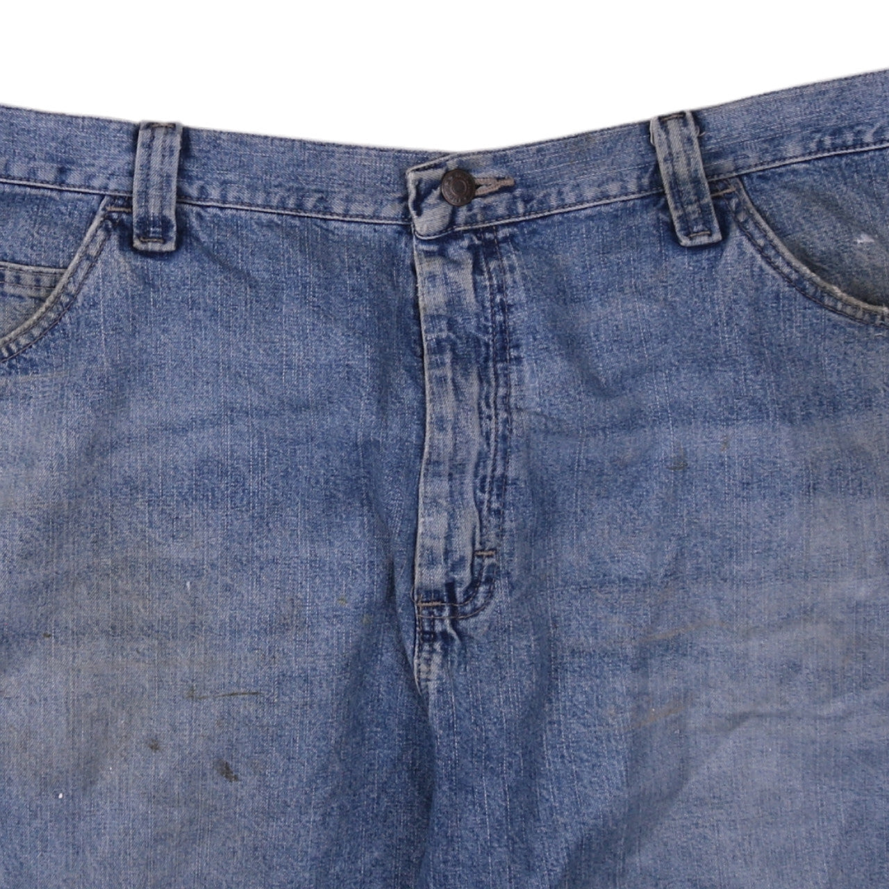 Wrangler Men's Blue Cargo Denim Carpenter Shorts Size 40