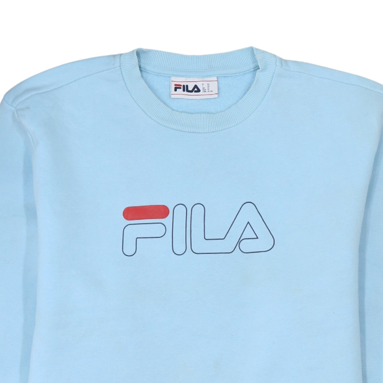 FILA Men's Blue XL Crew Neck Pullover Sweatshirt with Logo
