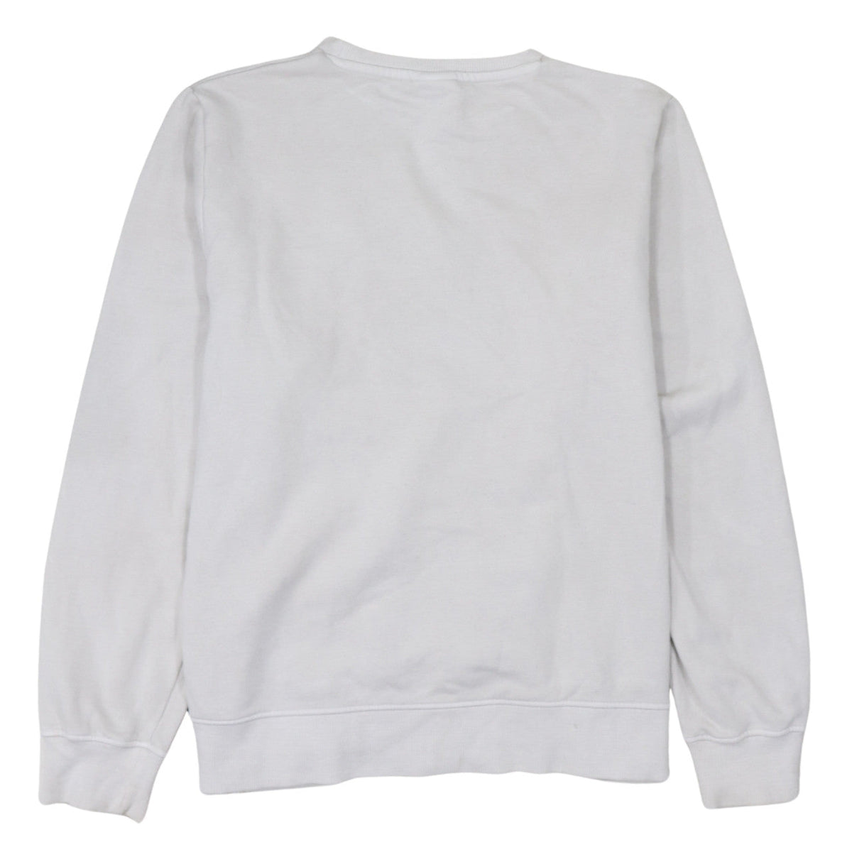 Ellesse Womens White UK 12 Pullover Sweatshirt Long Sleeve Cotton Blend
