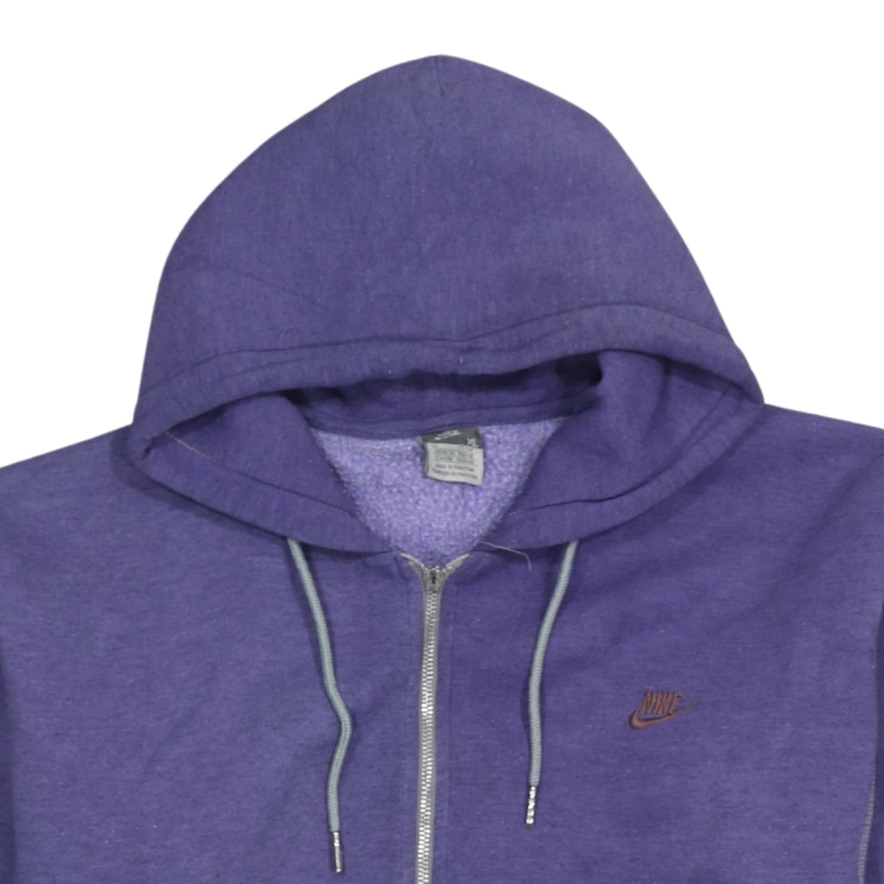 Nike Womens Purple Full Zip Hoodie XL Hooded Sweatshirt Casual