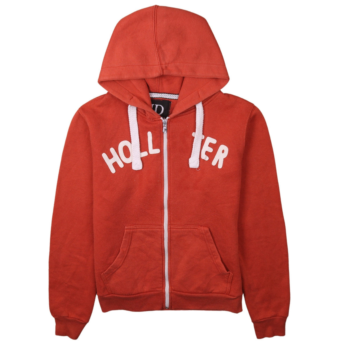 Just Diva Men’s Red Full Zip Hoodie XL Cotton Fleece Jacket