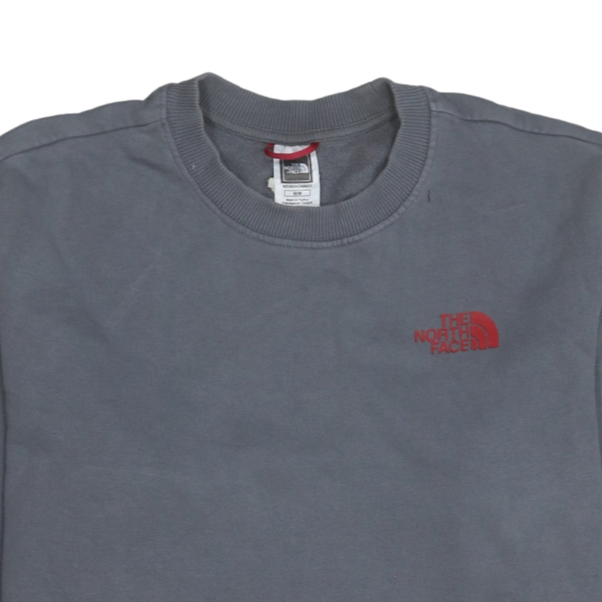 The North Face Men's Grey Logo Crew Neck Pullover Sweatshirt M