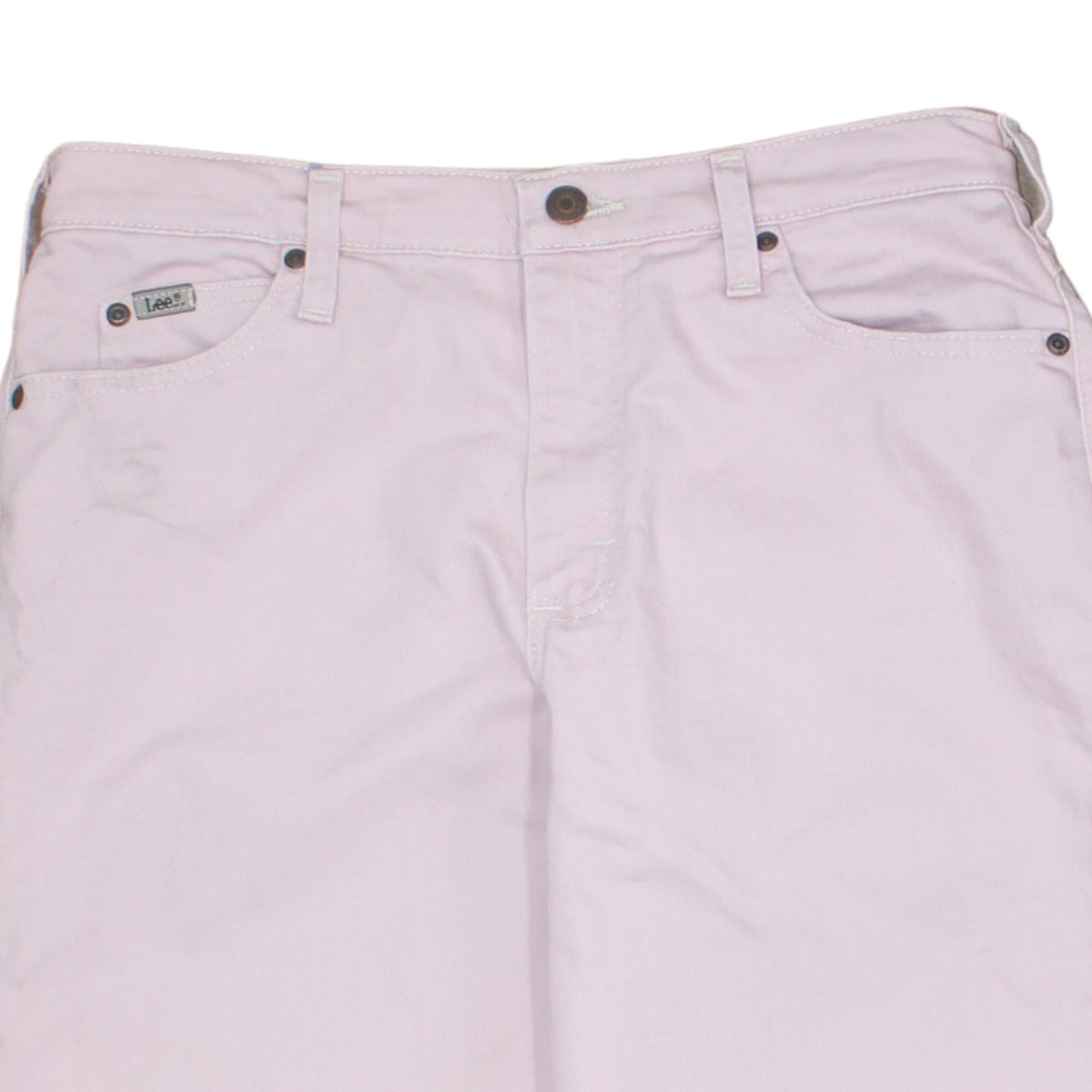 Lee Womens Pink Relaxed Straight Leg High Waist Jeans Size 8