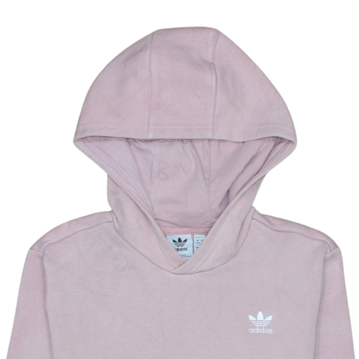 Adidas Girls Pink Pullover Hoodie 13-14 Years Regular Fit Logo Fleece
