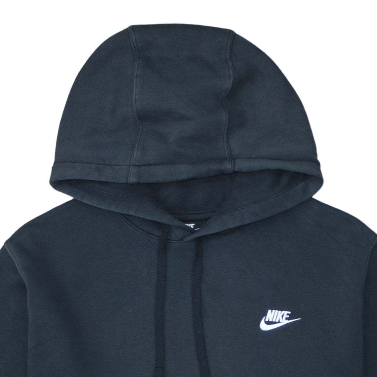 Nike Men's Black Pullover Hoodie L Regular Fit Fleece Sweatshirt