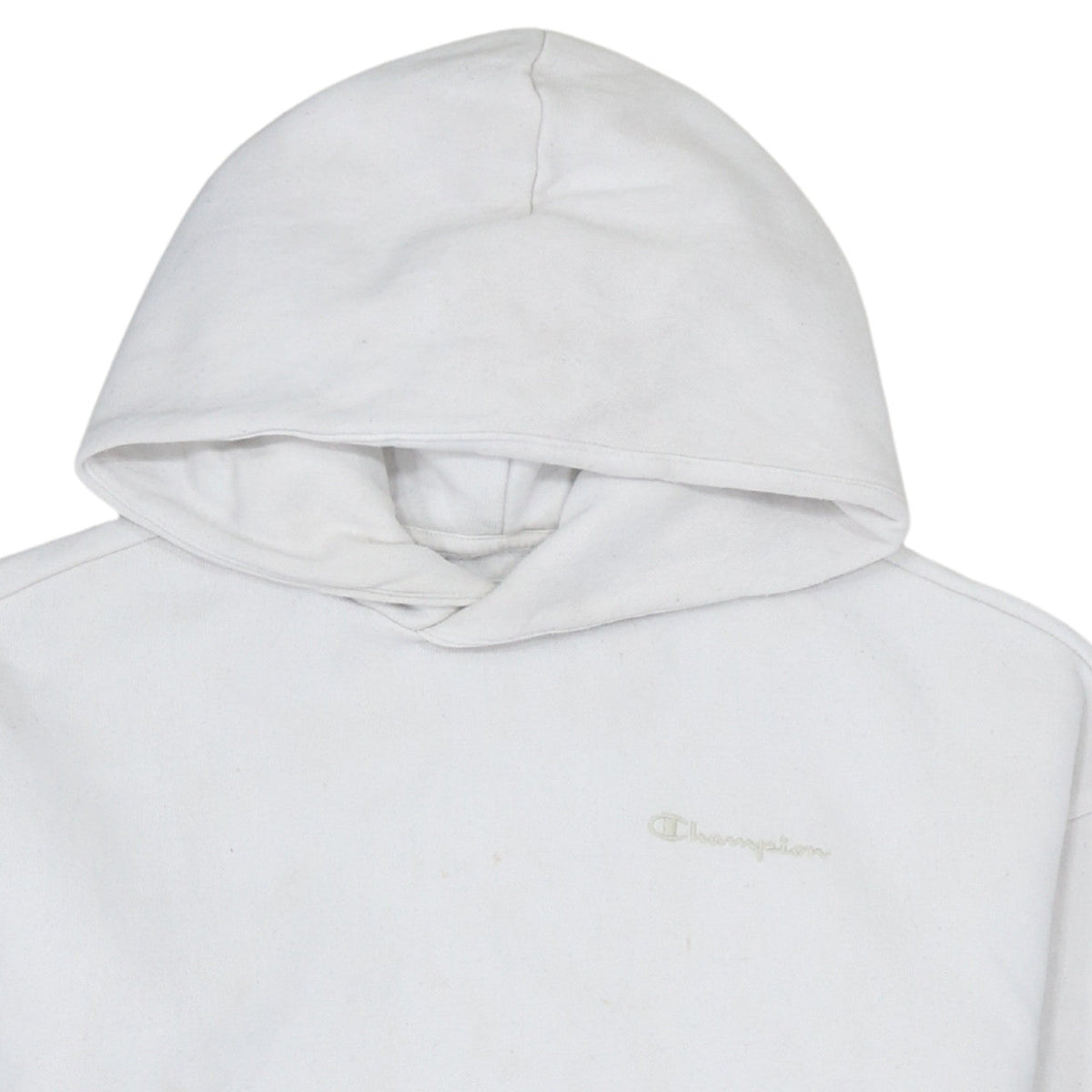 Champion Boys White Pullover Hoodie Size 11-12 Years Cotton Blend