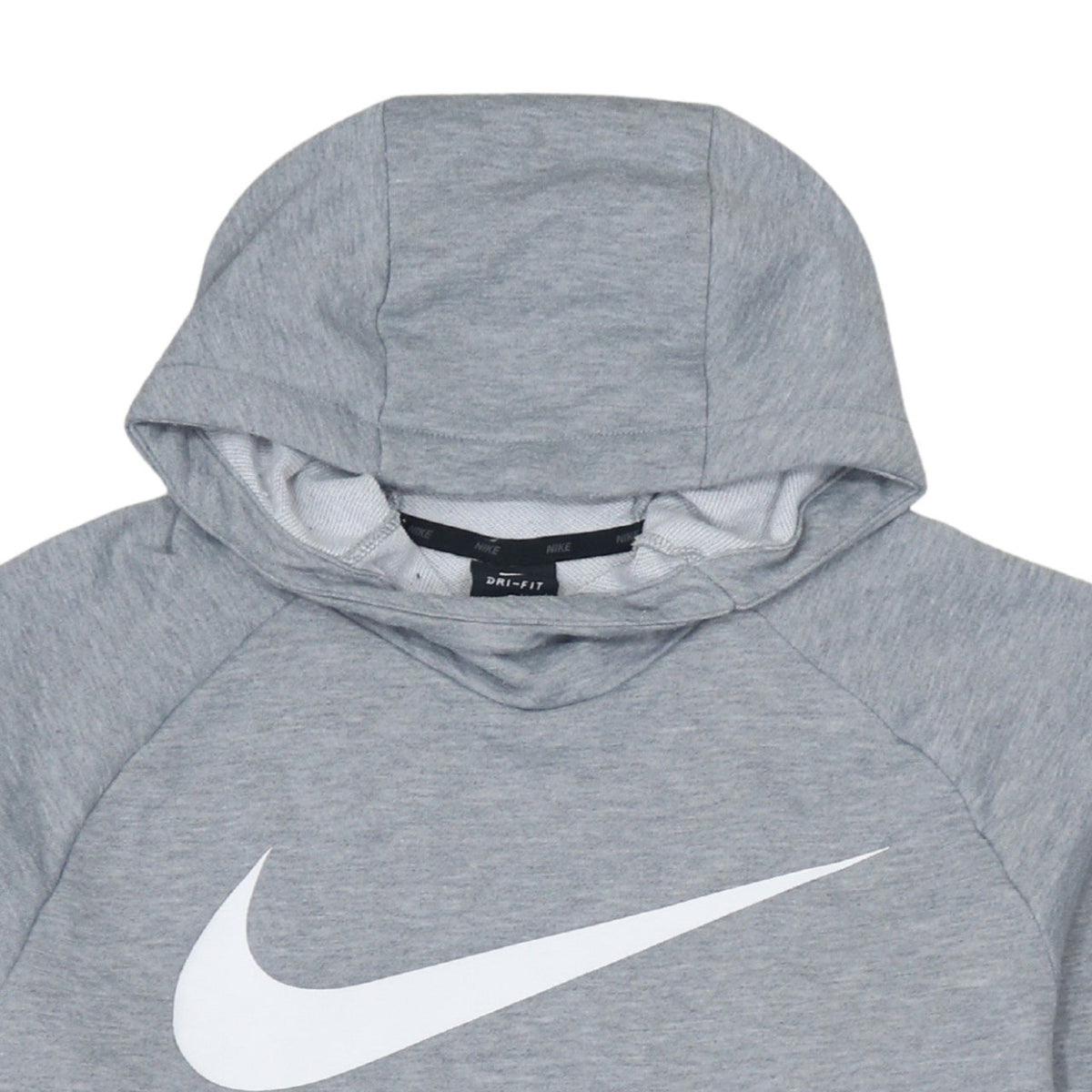 Nike Men's Grey Dri-Fit Pullover Hoodie M Sportswear