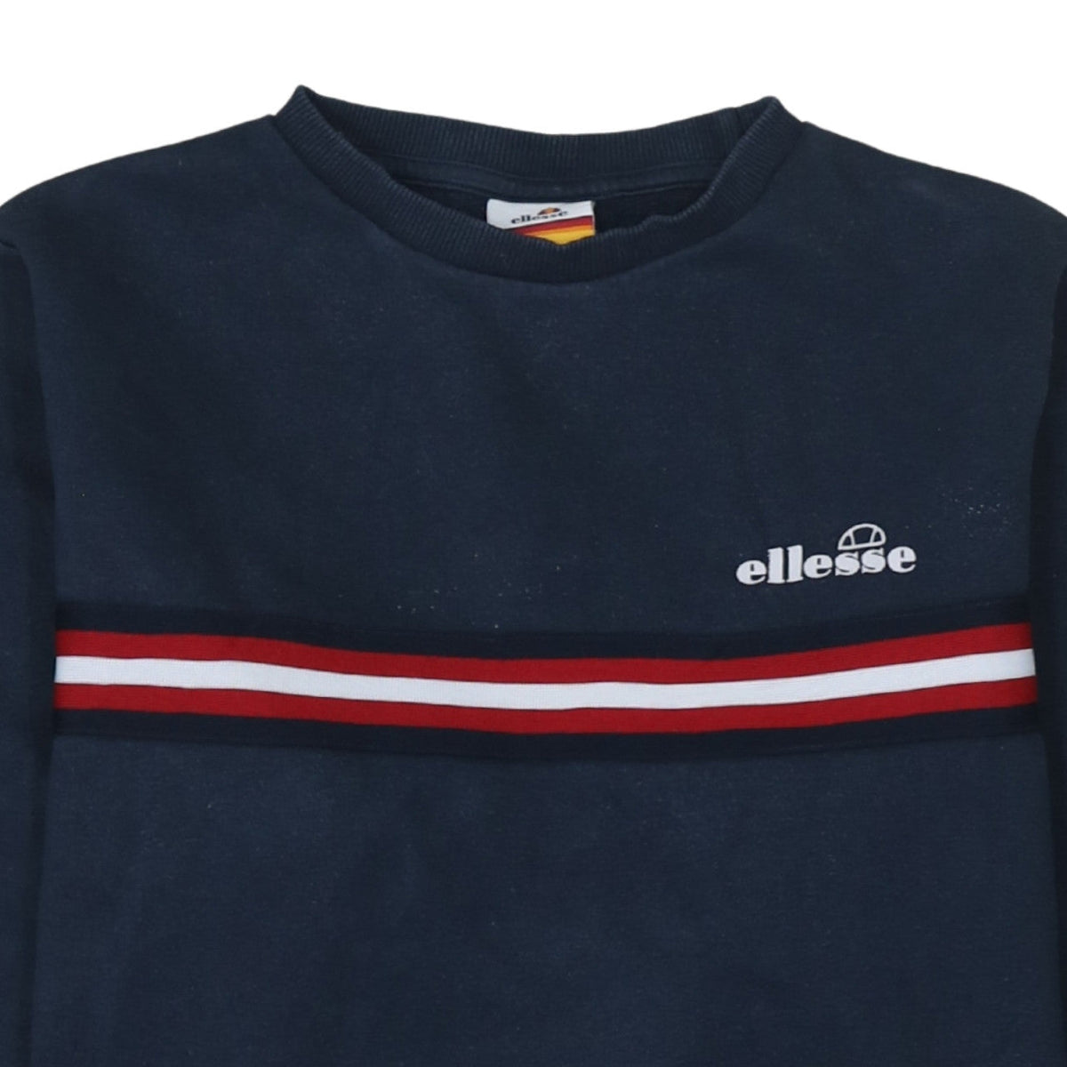 Ellesse Womens Navy Blue Crew Neck Pullover Sweatshirt UK 10