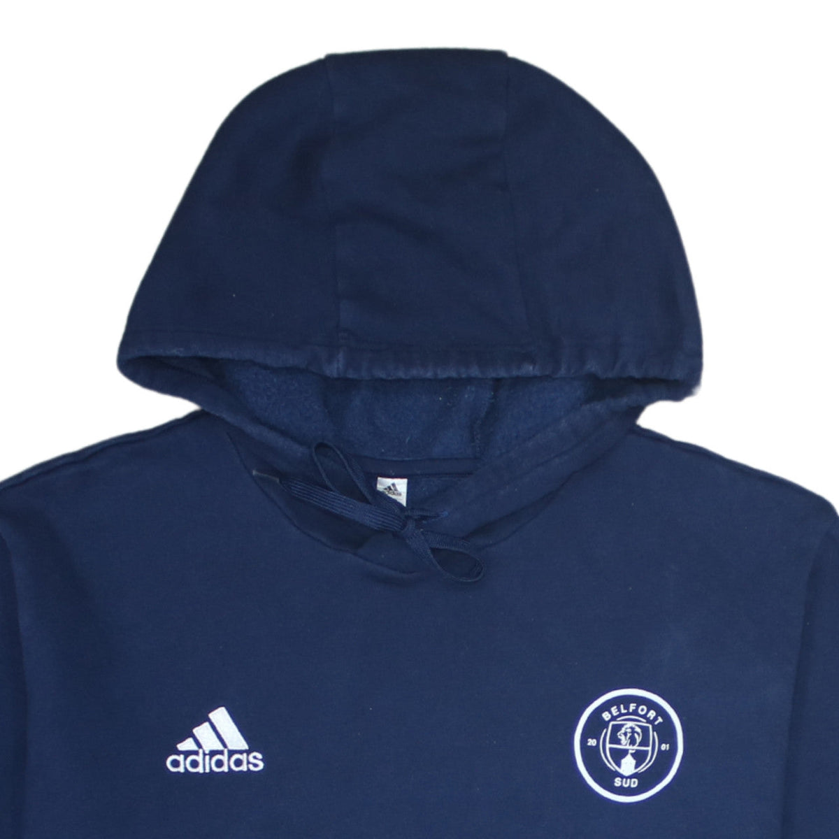 Adidas Men Blue Belfort Sud Pullover Hoodie Size L Sports Fleece