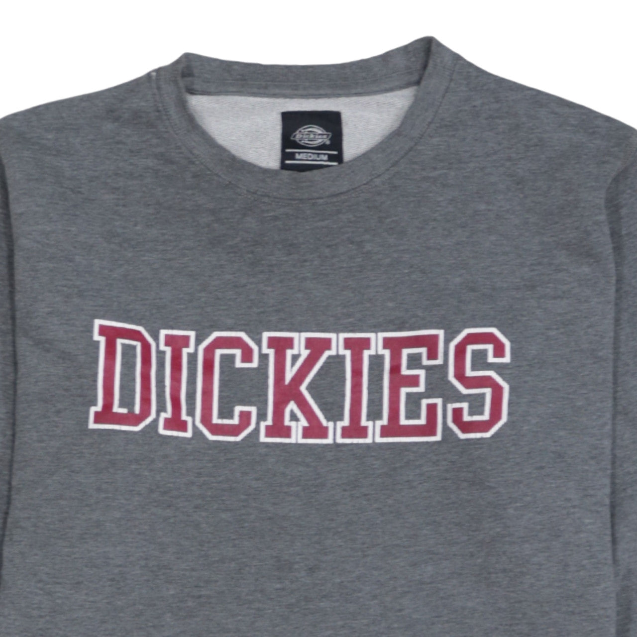 Dickies Men's Grey Logo Pullover Sweatshirt Medium