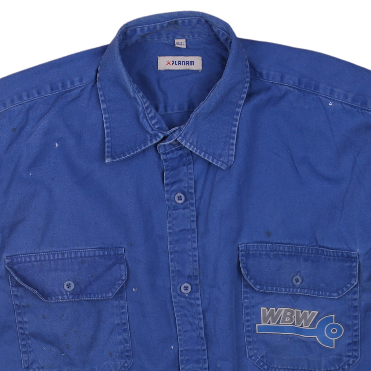 PLANAM Men's Blue 42in Long Sleeve Cotton Workwear Shirt