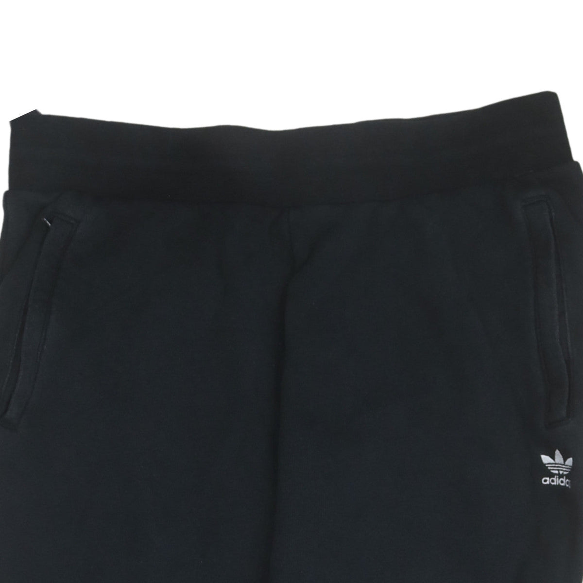 adidas Womens Black Jogger Sweatpants L Fleece Comfort Tapered Fit