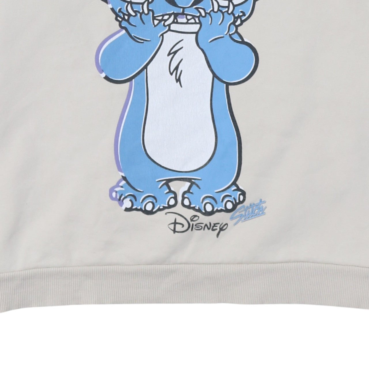 Disney Classics George Women Beige Stitch Sweatshirt XL Crew Neck