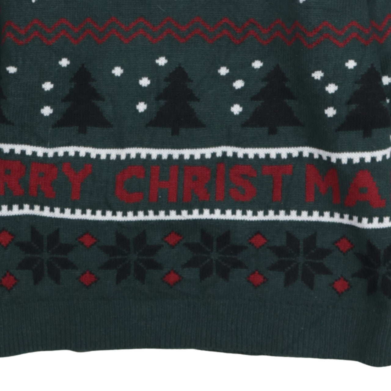Alphar One Men’s Green 2XL Christmas Santa Knit Jumper