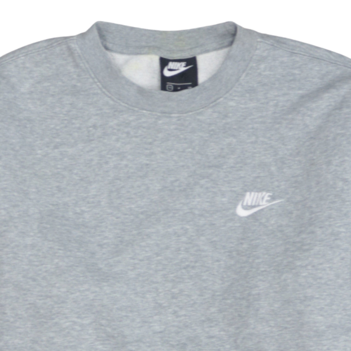 Nike Men's Grey Crew Neck Pullover Sweatshirt Size S