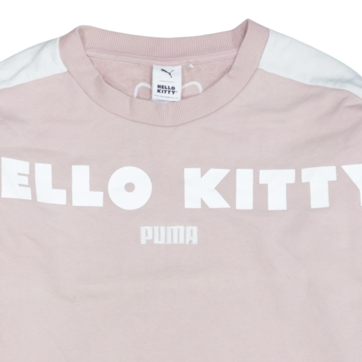 Puma Hello Kitty Women's Pink Crew Neck Sweatshirt Size M