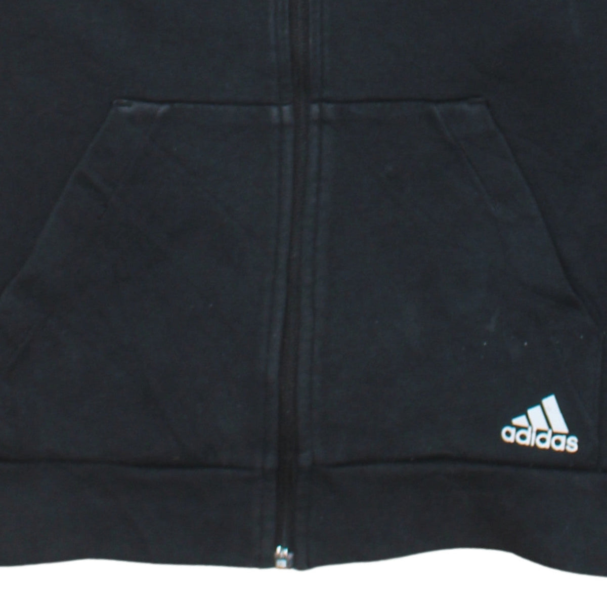 Adidas Womens Black Small Full Zip Hoodie Sweatshirt with Logo