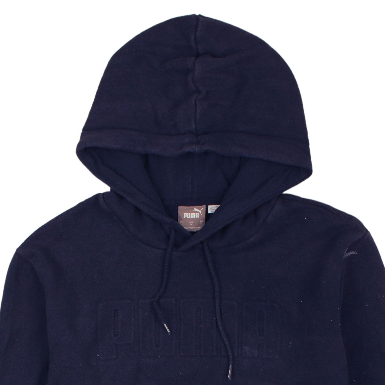 Puma Men's Blue Pullover Hoodie Size M Regular Cotton Blend
