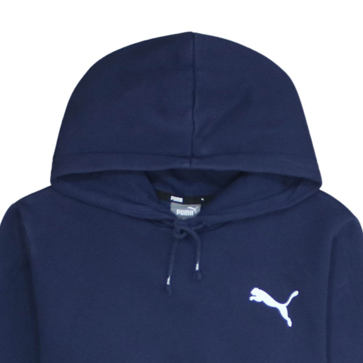 Puma Men's Blue Pullover Hoodie Size S Regular Fit Fleece Sportswear