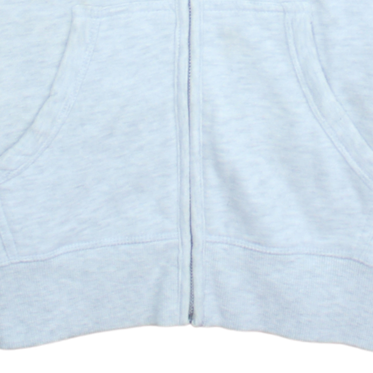 Diesel Womens Light Grey Full Zip Hoodie Size L Cotton Blend