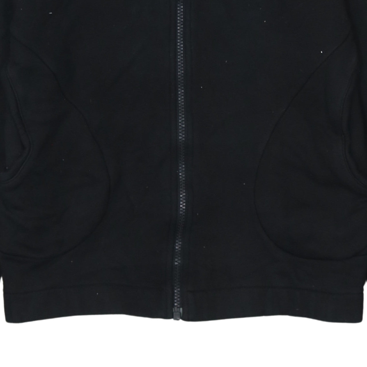 Puma Womens Black Full Zip Hoodie Size UK 10 Cotton Blend