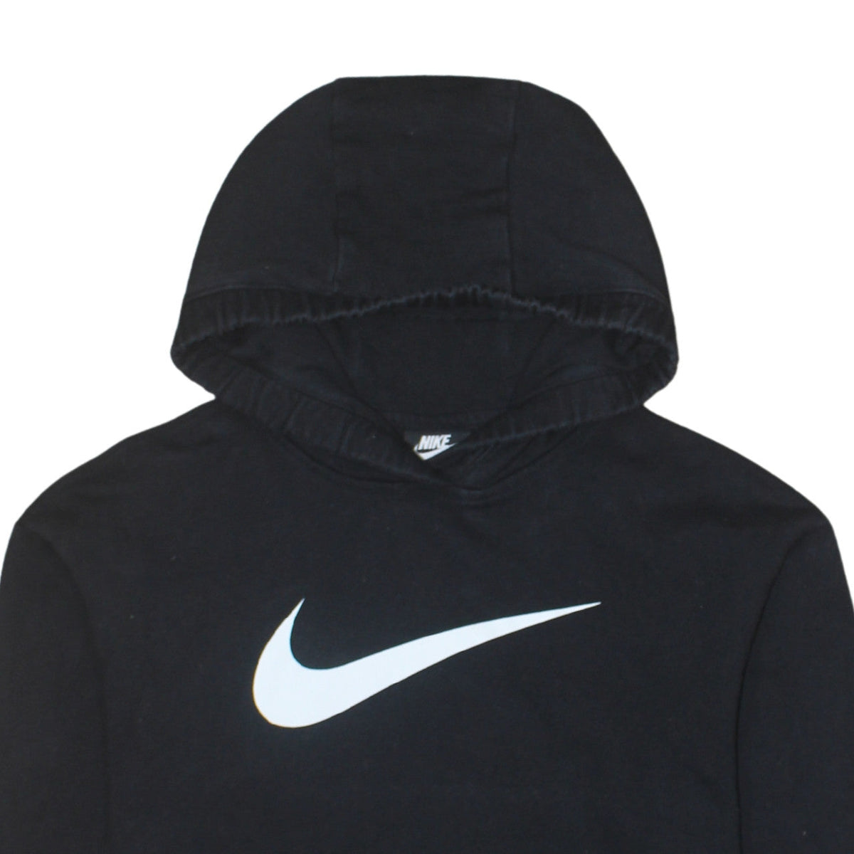 Nike Womens Black XS Pullover Hoodie with Logo Print