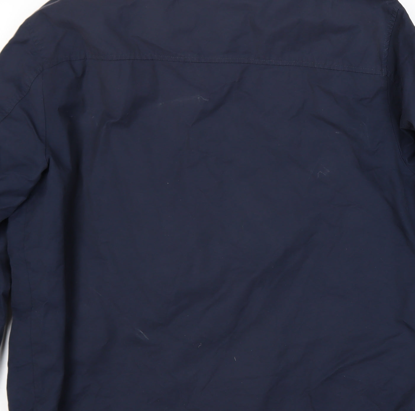 Marks and Spencer Men's Blue XL Bomber Jacket Full Zip Cotton Blend