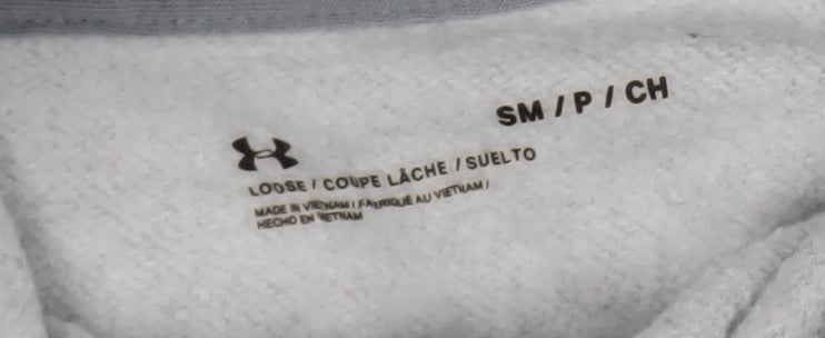 Under Armour Men's Grey Hooded Full Zip Training Jacket Size S