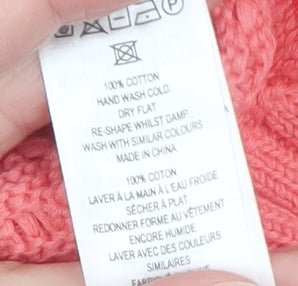 French Connection Womens Pink Cotton Knit Sleeveless Vest XS
