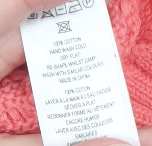 French Connection Womens Pink Cotton Knit Sleeveless Vest XS