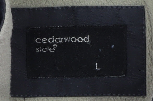 Cedarwood State Men's Navy Blue L Lined Waterproof Jacket