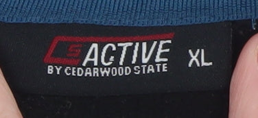 Cedarwood State Men's Blue Fleece Pullover Sweatshirt XL