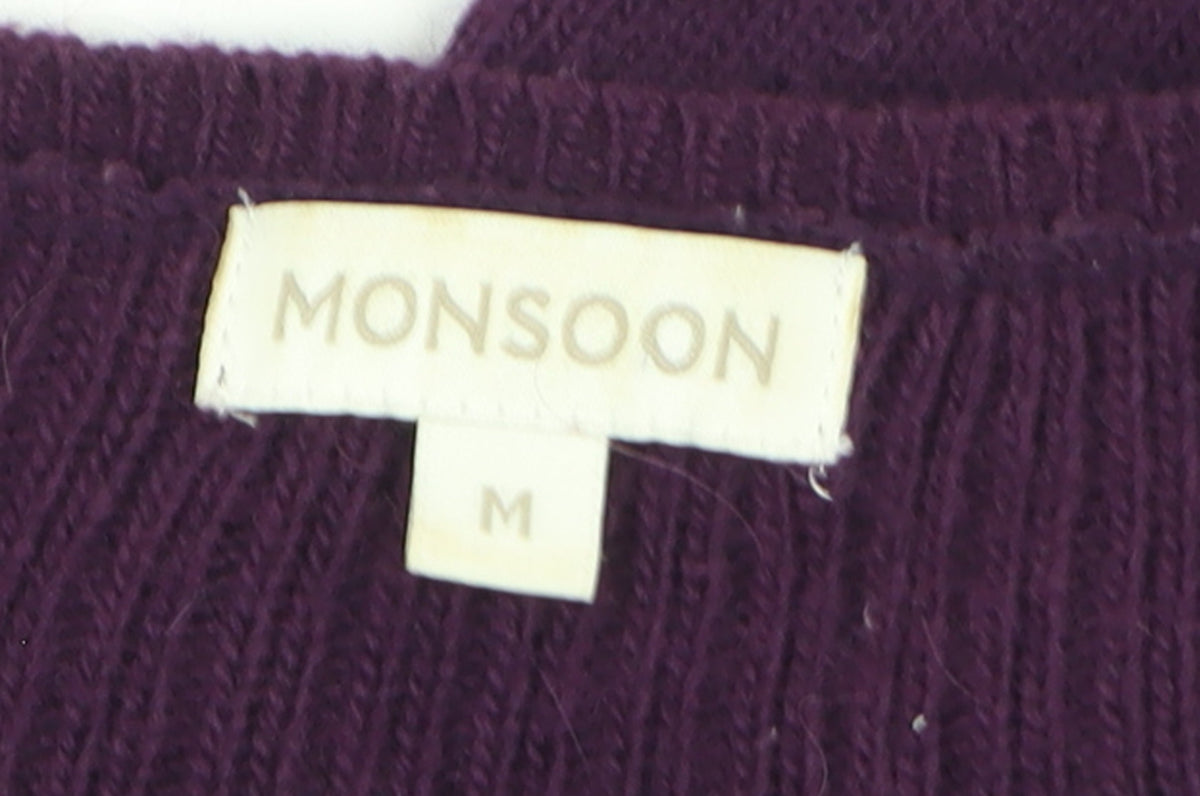 Monsoon Women’s Purple Long Sleeve Pullover Knit Jumper M