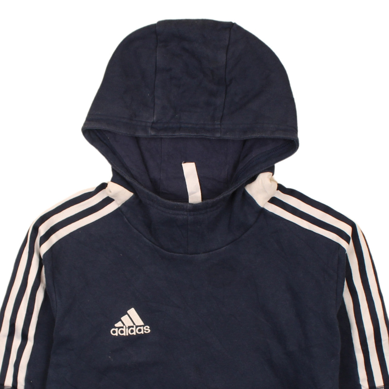 Adidas Boys Navy Blue Pullover Hoodie Sweatshirt Size 13-14 Years