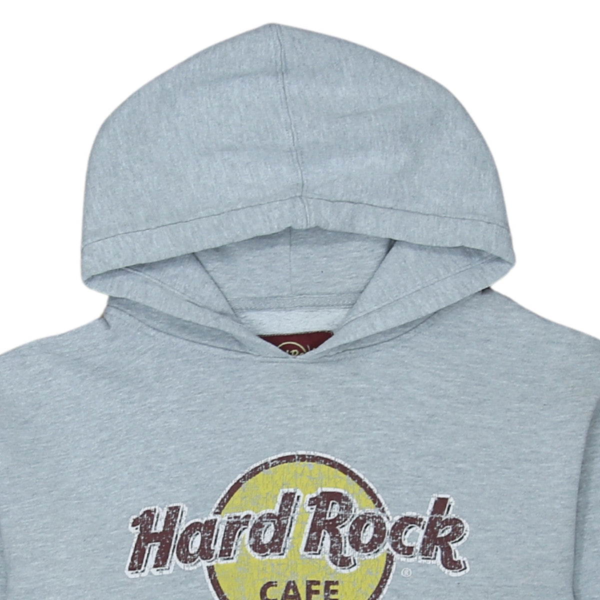Hard Rock Cafe Women's Grey Pullover Hoodie Large Cotton Blend