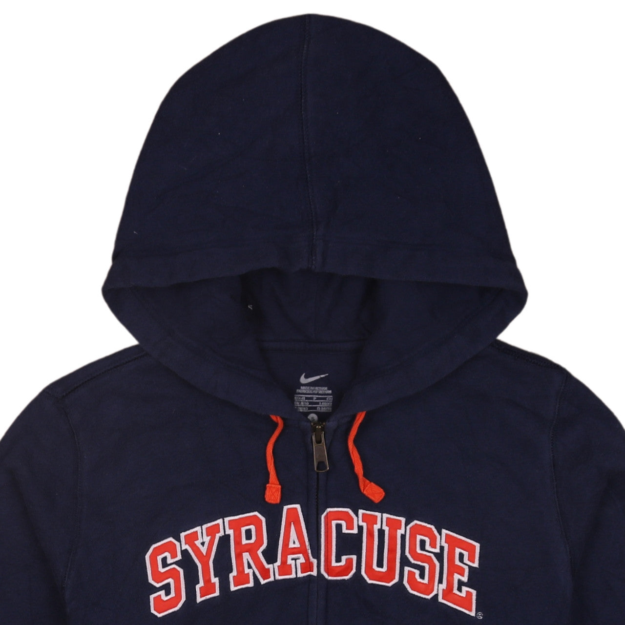 Nike Women's Navy Syracuse Full Zip Hoodie UK 8/10 Small